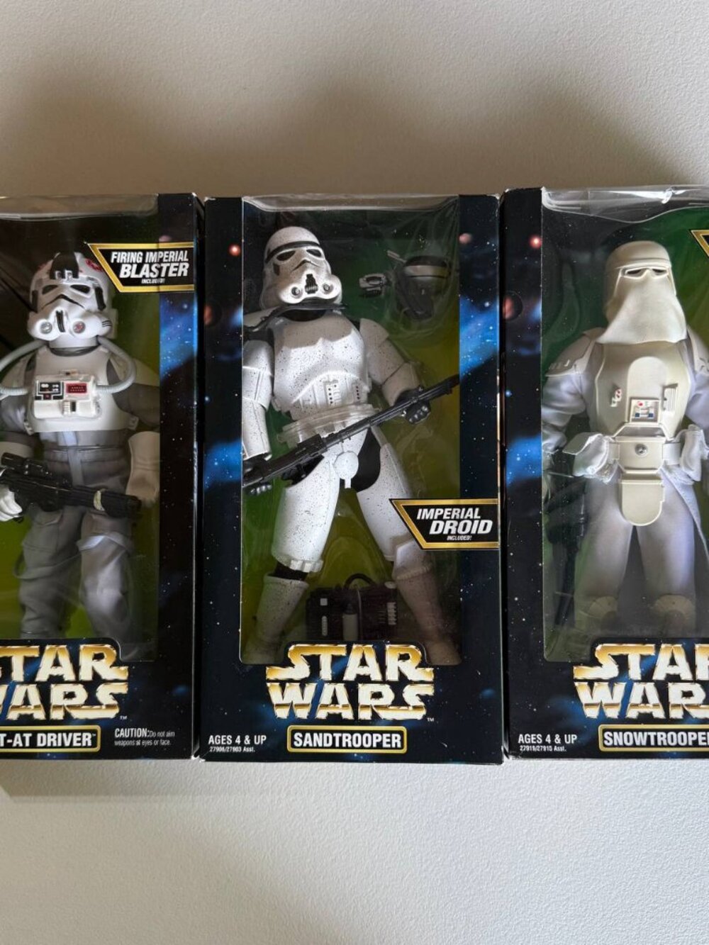 Star Wars 12" Figure Lot Hasbro AT-AT Driver Sandtrooper Snowtrooper NIB NRFB